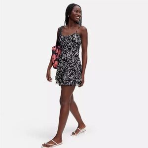 NWT Diane Von Furstenberg X Target Sea Spots Mesh Ruched Mini Dress Large